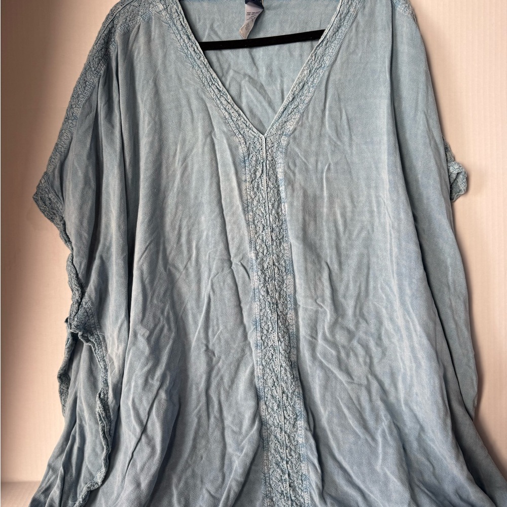 Blue Tunic Swim Coverup